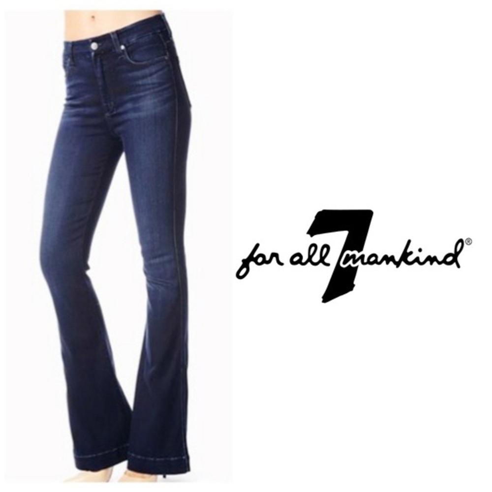 7 for All Man Kind high waist slim trouser size 25